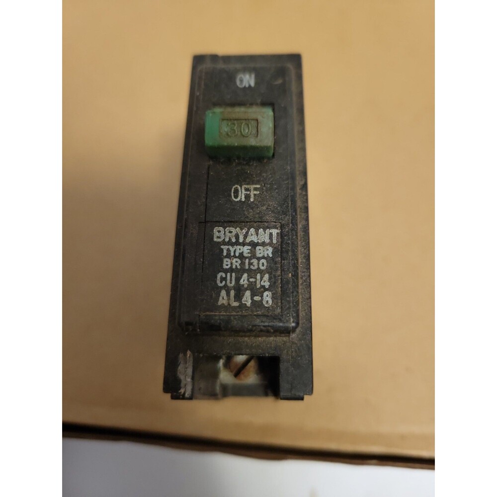 Bryant BR130 30 Amp 1 Pole Type BR Circuit Breaker Free Shipping